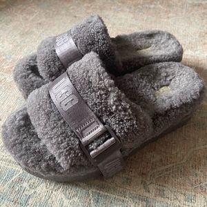 UGG Fluffifa Purple Slippers Size 7
